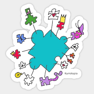 Autism in Wonderland 2 Sticker